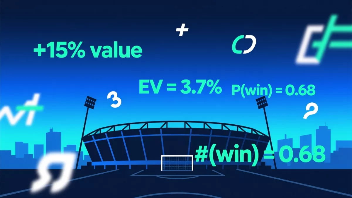 Graphique illustrant l'espérance de gain positive et négative